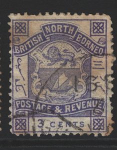 North Borneo Sc#38 Used