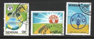 Senegal 738-740 Used SCV$1.80