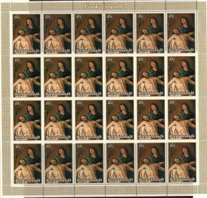 COOK IS. Sc#506-509 1979 Easter PaintingsSheets of 24 Complete Set OG Mint NH