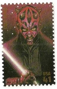 US 4143k Star Wars Darth Maul 41c single (1 stamp) MNH 2007