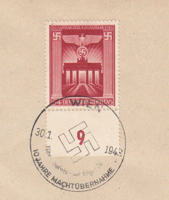 Germany - 30.1.1943 Assumption of power as EF on R-cover from Vienna (2441)