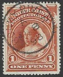 Niger Coast Protectorate #56 Used Queen Victoria