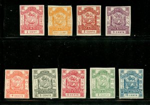 North Borneo # 35-43, Mint Hinge. CV $ 180.00