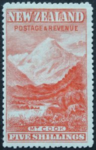 New Zealand 1898 Five Shillings perf 15 SG 259 mint