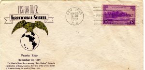 801, 3c Territory of Puerto Rico, Mayne   First Day Cover