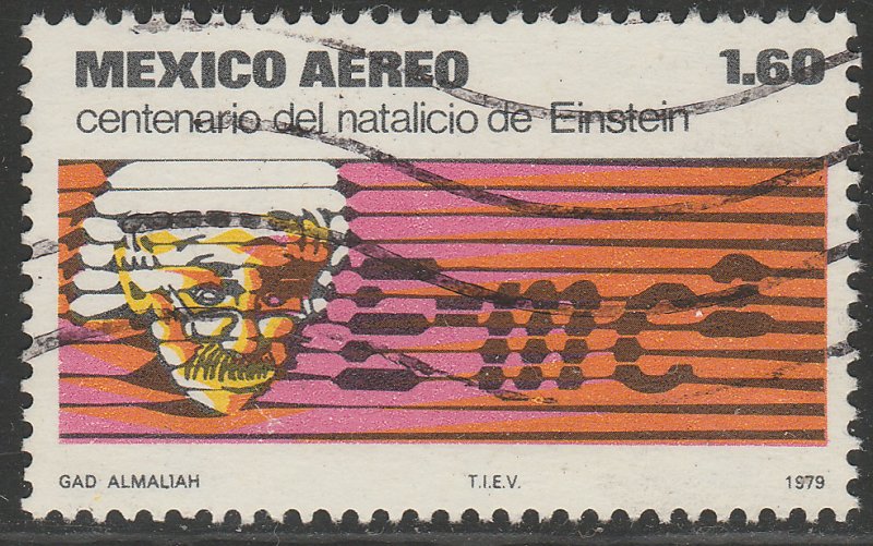 MEXICO C592 Centenary birth of Albert Einstein. Used. F-VF. (1194)