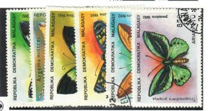 Malagasy Republic; Scott 1080-1085;  1992;  Precanceled; NH; Butterflies