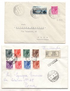 Syracuse Wheel No. 710/718 eight values on envelope