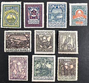 Armenia #300-309 MNH Set (SCV~$12) 1922 [RU132]