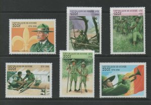 Thematic Stamps Others - GUINEA 1998 SCOUTS 6v mint