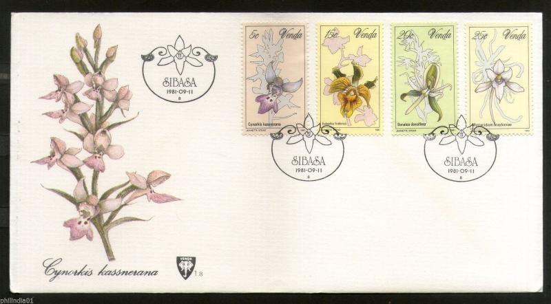 Venda 1981 Orchids Flower Trees Plants Flora Sc 48-51 FDC # 16441