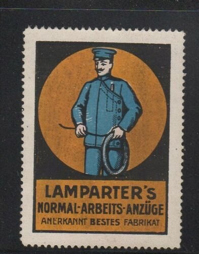 Germany- Lamparter's Work Clothing Advertising Stamp - NG 