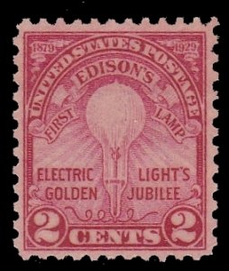 US 655, MNH - Edisons First Lamp