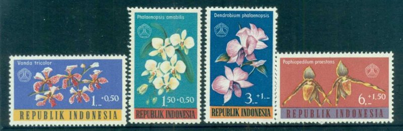 Indonesia 1962 Orchids, Flowers MUH lot82541