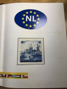 Black Stock Book Half Full With Some Very Old Netherlands VERY CLEAN