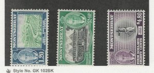 Montserrat, Postage Stamp, #124-126 Mint Hinged, 1951, JFZ