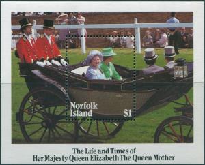 Norfolk Island 1985 SG368 Queen Mother MS MH