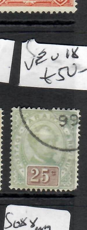 SARAWAK BROOKE   25C    SG 18   VFU   PPP016H