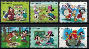 GAMBIA 1996 - Disney characters / complete set MNH