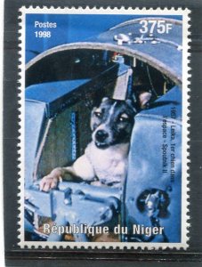 NIGER 1998 SPACE Laika Dog 1 stamp Perforated Mint (NH)