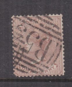 MAURITIUS, 1863 CC 1d. Brown, used.