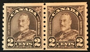 Canada, Scott 182, Mint LH, Coil Pair
