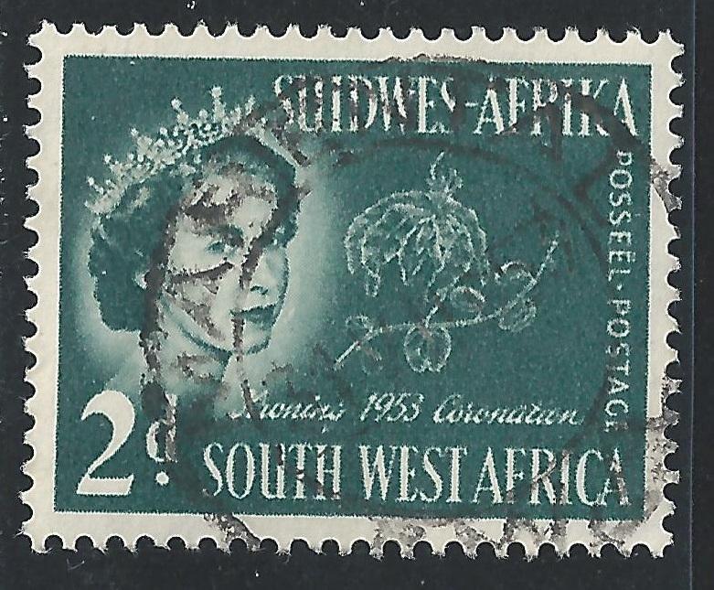 South West Africa #245 2p Queen Elizabeth II & Flowers