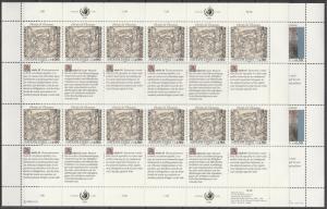 United Nations Geneva #193-4  MNH Panes Of 12 CV $20.00 (A4508L)