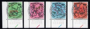 Switzerland B546-B549 used stamps superb cancels Pro Juventute 1988