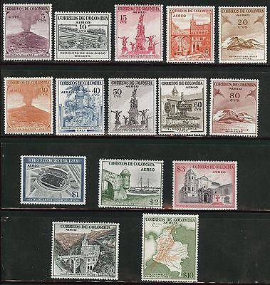 Colombia Scott C239-254 MH* 1954 complete lightly hinged ...