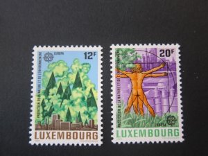 Luxembourg 1986 Sc 751-52 set MNH