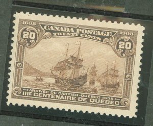 Canada #103 Unused Single