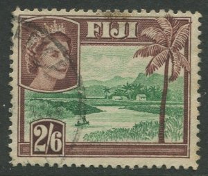 STAMP STATION PERTH Fiji #159 QEII Definitive Issue Used 1954 CV$0.75