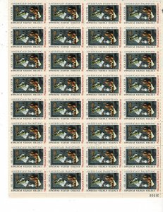 American Painting William M. Harrett 6c US Postage Sheet #1386 VF MNH