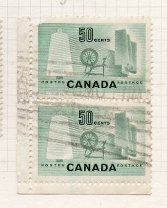 Canada 1952-55 Early Issue Fine Used 50c. Pair NW-217516