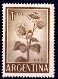 Argentina 1961 Sc#690 SUNFLOWER (Girasol) Single MNH