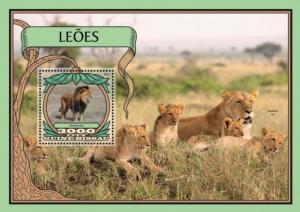 Guinea-Bissau - 2016 Lions on Stamps - Stamp Souvenir Sheet - GB16707b