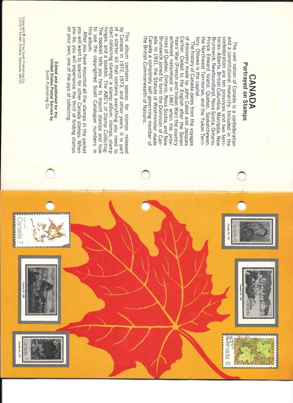 Mini Canada Stamp Album
