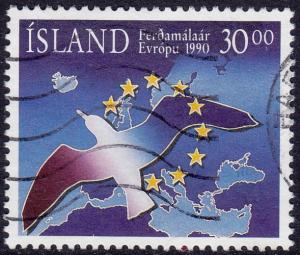 Iceland - 1990 - Scott #712 - used - European Tourism