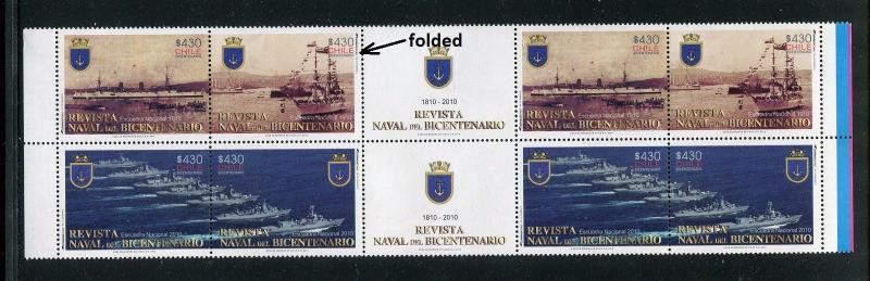 Chile 1557, MNH Naval Review of the Bicentenary Ships Military 2010 x28393