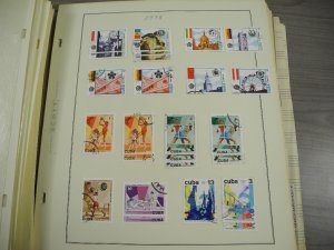 CUBA, 100s & 100s of Stamps mostly hinged on Scott pages