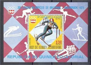 EQ GUINEA, Olympic Games INNSBRUCK 1976 NH SHEETLET		