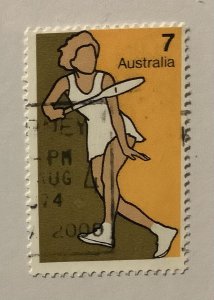 Australia 1974  Scott 594 used - 7c,  Non-Olympic Sports,  Tennis