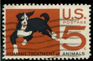 1307 US 5c Humane Treatment of Animals, used cv $.20