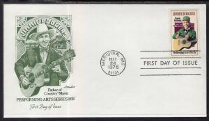 US 1755 Jimmie Rogers Artmaster U/A FDC