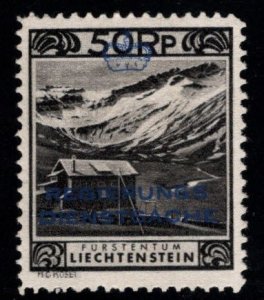 LIECHTENSTEIN Scott o6a MH* perf 11.5 Official stamp  1932 Hinge Remnant