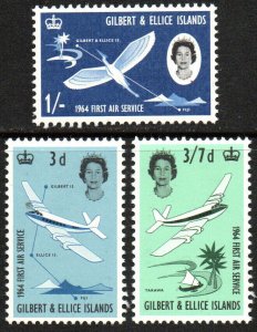 Gilbert & Ellice Islands Sc #79-81 MNH