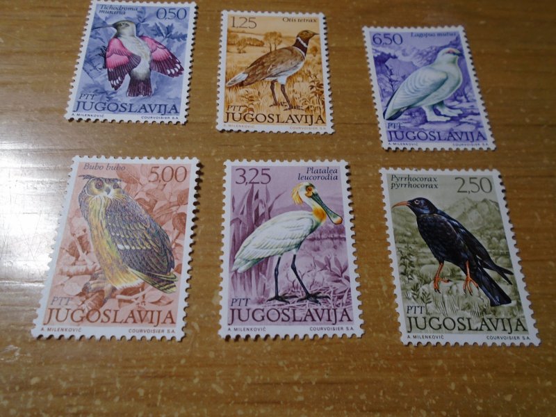 Birds   Yugoslavia  #  1102-07  MNH
