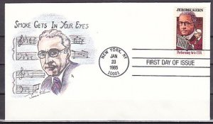 United States, Scott cat. 2110. Composer Jerome Kern issue. First day cover.