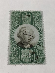 Scott R147 cancel $3 Third Issue US Inter. Revenue 1871-1872